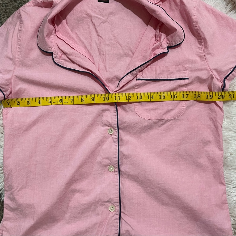 J. Crew cotton pajama set, pink - size Med. - Picture 6 of 8